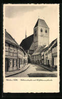 AK Werben /Elbe, Fabianstrasse Mit St. Johanniskirche  - Other & Unclassified