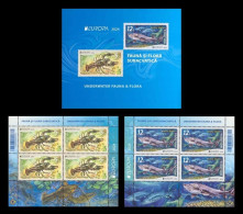 Moldova 2024 Mih. 1293/94 Europa. Underwater Fauna And Flora. European Crayfish And Beluga (booklet) MNH ** - Moldavie