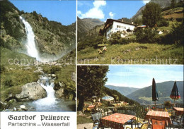 72490627 Partschins Parcines Jausenstation Gasthof Pruenster Wasserfall Terrasse - Other & Unclassified