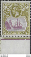 1924 Ascension 5d. Cleft Rock 1v. MNH SG N. 15dc - Other & Unclassified