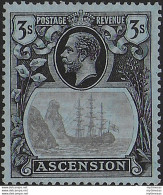 1924 Ascension 3s. Broken Mainmast 1v. MNH SG N. 20a - Autres & Non Classés