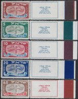 1948 Israele Nuovo Anno 5709 MNH Unificato N. 10/14 - Other & Unclassified