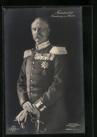 AK Grossherzog Friedrich II. Von Baden In Ordengeschmückter Uniform  - Royal Families