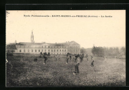 CPA Saint-Michel-en-Priziac, Ecole Professionnelle, Le Jardin  - Otros & Sin Clasificación