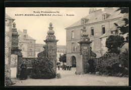 CPA Saint-Michel-en-Priziac, Ecole Professionnelle, Entrée  - Other & Unclassified