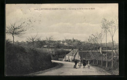 CPA Auvers-Le-Hamon, Le Bourg Vu De La Route De Sable  - Andere & Zonder Classificatie