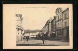 CPA Château-du-Loir, Place Des Halles  - Autres & Non Classés