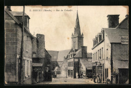 CPA Brecey, Rue Du Calvados  - Autres & Non Classés