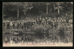 CPA Ducey, Ecole Ste-Marie, Promenade Sur Les Bords De La Selune  - Ducey