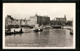 AK Amsterdam, Prins Hendrikkade Met Damrak  - Amsterdam