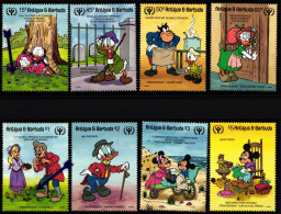 Antigua Barbuda 1408-1415 Postfrisch Mickey Mouse #HQ384 - Antigua Und Barbuda (1981-...)
