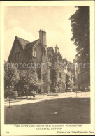 71868171 Oxford Oxfordshire Cottages From The Garden Worcester College  - Autres & Non Classés