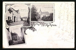 AK Merkstein, Restaurant F. Harbach, Kirche, Kirchstrasse  - Altri & Non Classificati