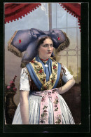 AK Frau In Spreewälder Tracht  - Kostums