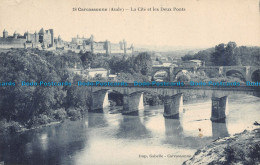 R101921 Carcassonne. Aude. La Cite Et Les Deux Ponts. Imp. Gabelle - Mondo