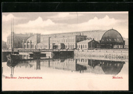 AK Malmö, Statens Jernvägsstation, Bahnhof  - Suède