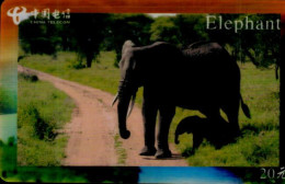 TELECARTE ETRANGERE....ELEPHANTS - Otros & Sin Clasificación