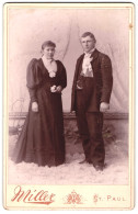 Fotografie Miller, St. Paul, Minn., 171 & 173 E, 7th St., Junges Paar In Eleganter Kleidung  - Personnes Anonymes