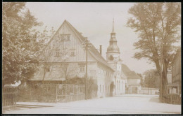 Fotografie Brück & Sohn Meissen, Ansicht Lausa I. Sa., Partie Am Gasthof Dresdner Felsenkeller  - Lieux