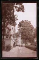 Fotografie Brück & Sohn Meissen, Ansicht Warmbad-Wolkenstein, Strassenpartie Am Kurhaus, Spiegelverkehrt  - Orte