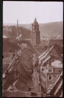 Fotografie Brück & Sohn Meissen, Ansicht Meissen I. Sa., Blick Auf Die Burgstrasse Und Stadtkirche  - Orte