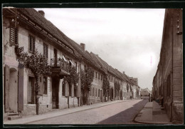 Fotografie Brück & Sohn Meissen, Ansicht Mutzschen, Blick In Die Hauptstrasse Mit Wohnhäusern  - Orte