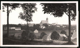 Fotografie Brück & Sohn Meissen, Ansicht Marienberg I. Sa., Blick Auf Die Stadt Mit Kirche  - Orte