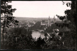 Fotografie Brück & Sohn Meissen, Ansicht Rochlitz I. Sa., Blick Auf Die Stadt Von Der Bastei Aus Gesehen  - Orte