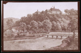 Fotografie Brück & Sohn Meissen, Ansicht Lichtenwalde, Blick Zum Schloss Und Mühle Im Zschopautal  - Orte
