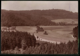 Fotografie Brück & Sohn Meissen, Ansicht Rochlitz, Blick Auf Den Rochlitzer Berg Vom Silbertal Aus Gesehen  - Orte