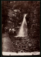 Fotografie Brück & Sohn Meissen, Ansicht Zellerfeld, Oberer Wasserfall Im Spiegelthal  - Lieux