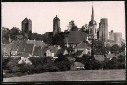 Fotografie Brück & Sohn Meissen, Ansicht Stolpen I. Sa., Blick Auf Die Stadt Mit Kirche  - Orte