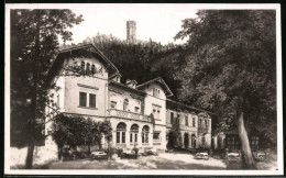 Fotografie Brück & Sohn Meissen, Ansicht Rochlitz, Gasthaus Auf Dem Rochlitzer Berg Mit Friedrich August Turm  - Lieux
