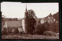 Fotografie Brück & Sohn Meissen, Ansicht Liebstadt I. Sa., Blick Auf Die Kirche Und Das Schloss Kuckuckstein  - Places