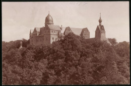 Fotografie Brück & Sohn Meissen, Ansicht Rochsburg / Mulde, Blick Auf Das Schloss Rochsburg  - Orte