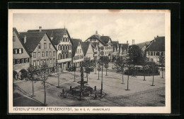 AK Freudenstadt, Der Marktplatz Des Höhenluftkurortes  - Freudenstadt