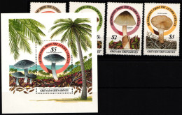 Grenada 771-774 Und Block 111 Postfrisch Pilze #HQ372 - Grenada (1974-...)