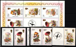 Belize 930-933 Postfrisch Kleinbogen / Pilze #HQ401 - Belice (1973-...)