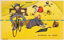 R101978 Cycling. Sixpence An Hour. Tom Browne. Chimera Arts London - Autres & Non Classés