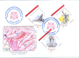 2024. Transnistria,  WW II, 80y Of LIberation Of Transnistria, Issue I, FDC  Imperforated, Mint/** - Moldawien (Moldau)