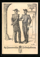 AK Hannover, Briefmarken-Ausstellung 1938, Kgl. Hannoversche Postinspektoren, Ganzsache  - Briefmarken (Abbildungen)