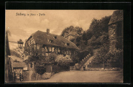 AK Stolberg Im Harz, Strassenpartie Mit Wohnhäusern  - Stolberg (Harz)