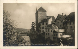 10791907 Brugg AG Brugg Aarebruecke Schwarzer Turm * Brugg AG - Andere & Zonder Classificatie