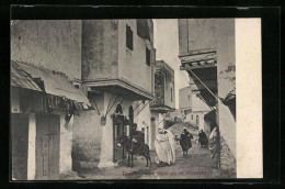 CPA Tanger, Una Calle De La Alcazaba  - Tanger