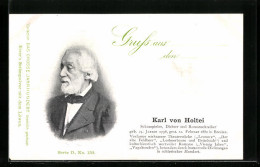 AK Portrait Dichter Karl Von Holtei Im Anzug  - Writers