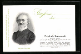 AK Friedrich Bodenstedt, Deutscher Dichter  - Writers