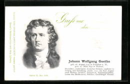 AK Dichter Johann Wolfgang Von Goethe, Genialster Und Vielseitigster Deutscher Dichter  - Schrijvers