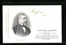 AK Portrait Dichter Josef Viktor Von Scheffel  - Schrijvers