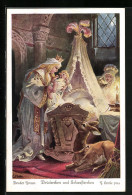 Künstler-AK Sign. G. Hinke: Brüderchen Und Schwesterchen Der Brüder Grimm, Ende Des Märchens  - Fairy Tales, Popular Stories & Legends