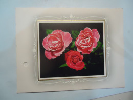 GERMANY  POSTCARDS  SPECIAL RELIER GREETING ROSES - Andere & Zonder Classificatie